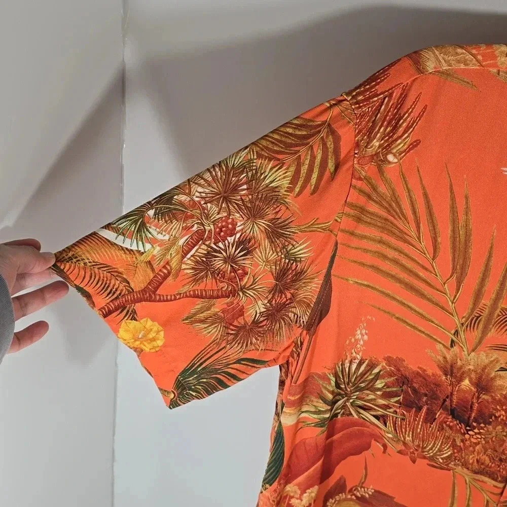 {H&M} Men's Relaxed Fit Resort Shirt - Desert Print - Size Large - Picture 6 of 13